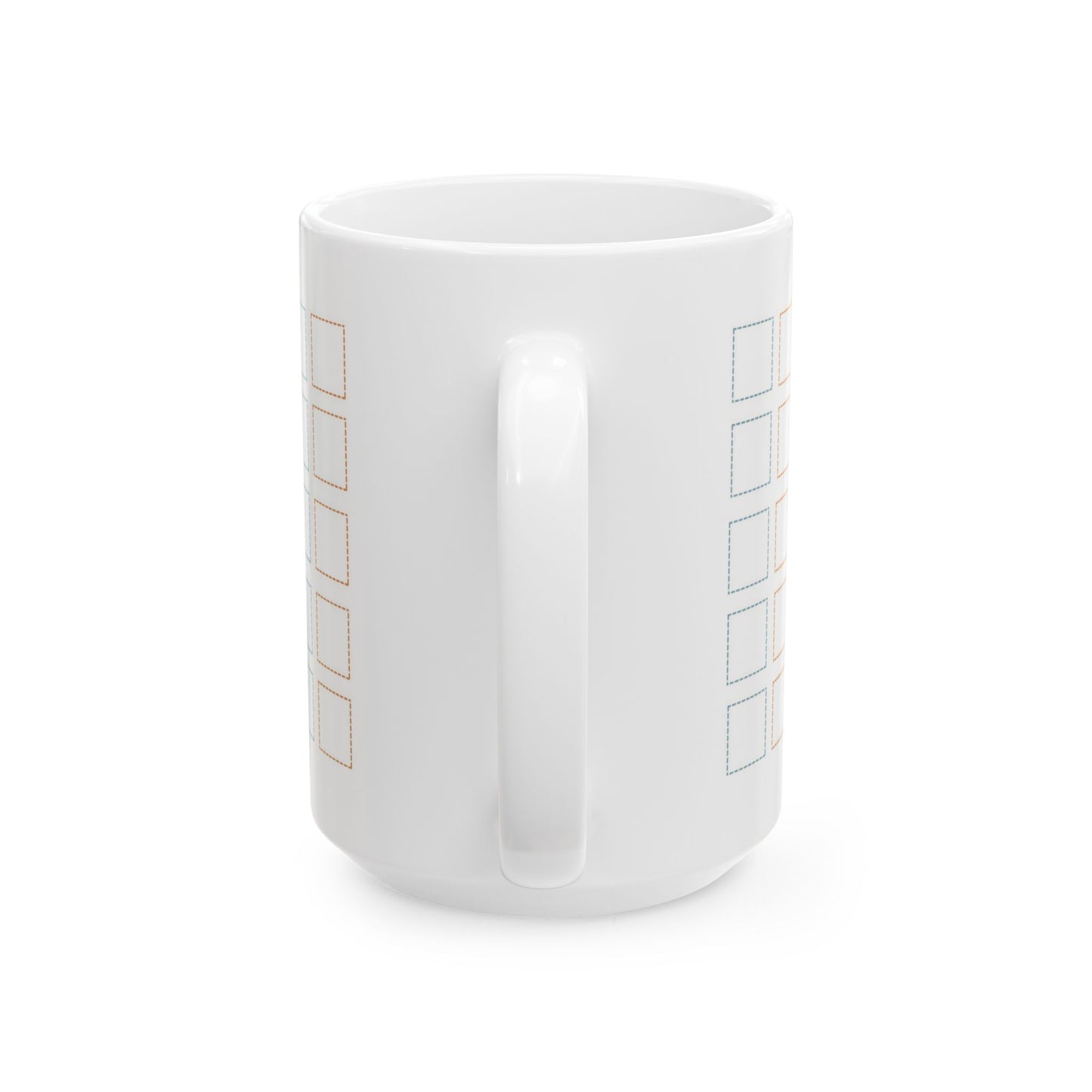 Square-eyed from Plotting Mug - Plottr Orange & Blue