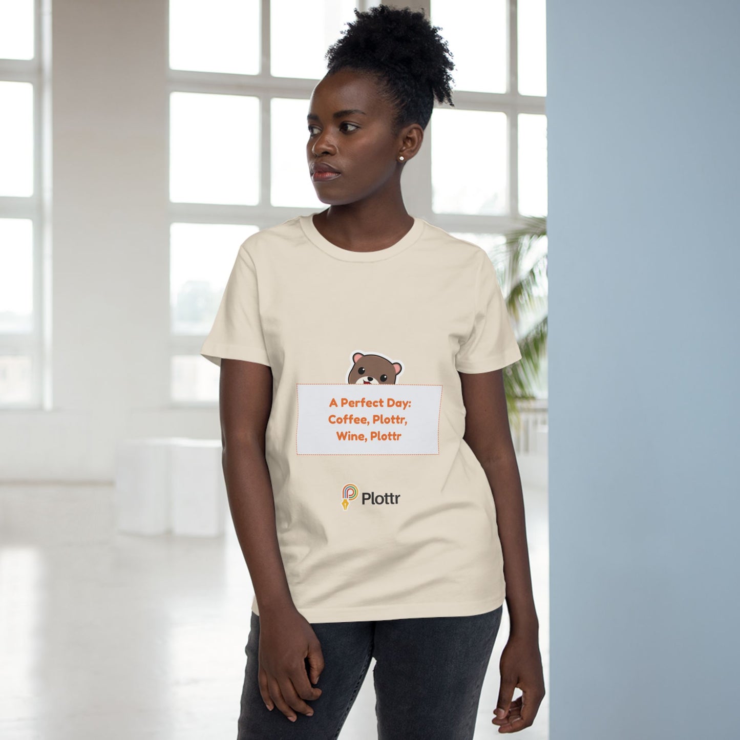 Women’s Hiding Otter Maple Tee - A Perfect Day