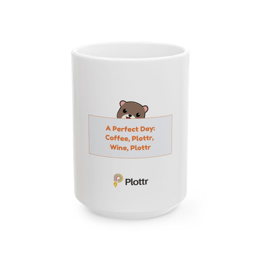 Hiding Plottr Otter Mug - A Perfect Day