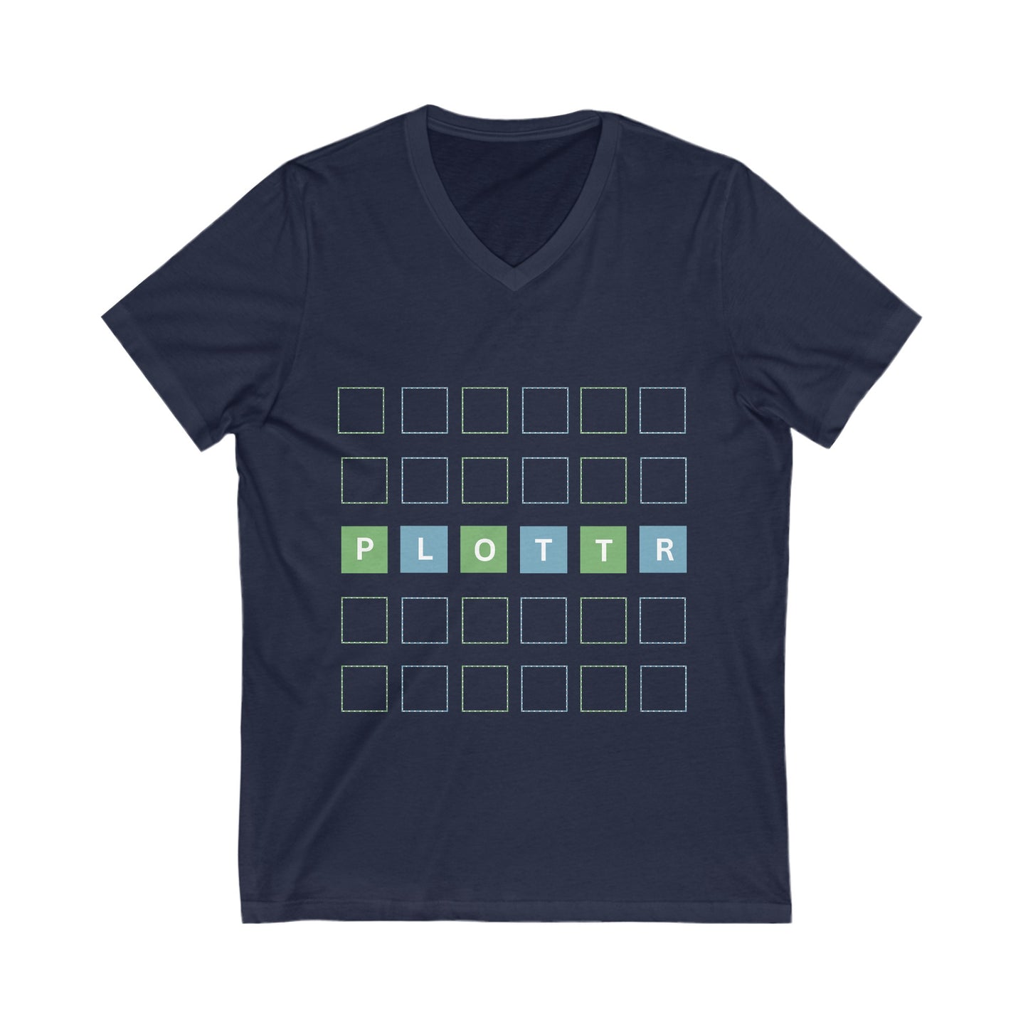 Square-Eyed from Plotting Unisex Jersey Short Sleeve V-Neck Tee