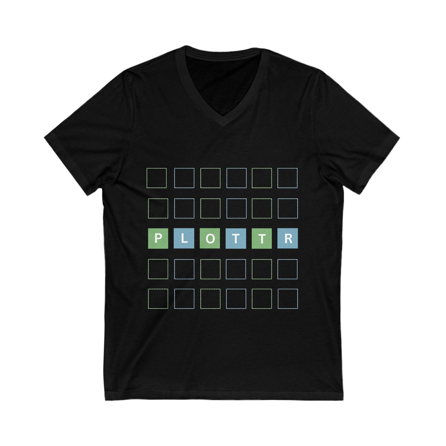 Square-Eyed from Plotting Unisex Jersey Short Sleeve V-Neck Tee