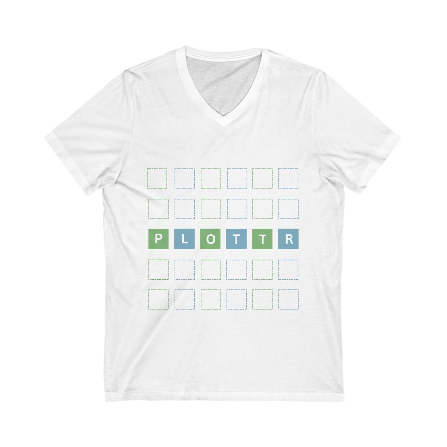 Square-Eyed from Plotting Unisex Jersey Short Sleeve V-Neck Tee