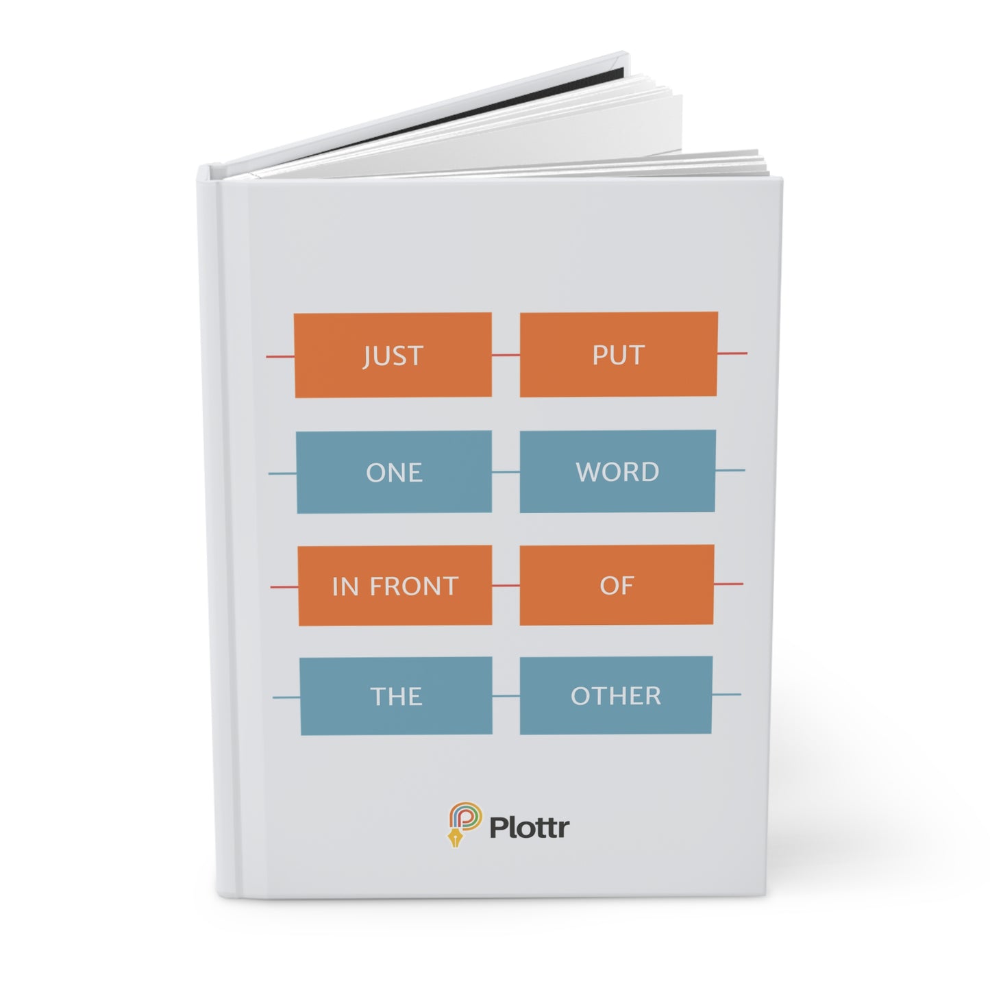 Plotlines Hardcover Journal - One Foot in Front of the Other