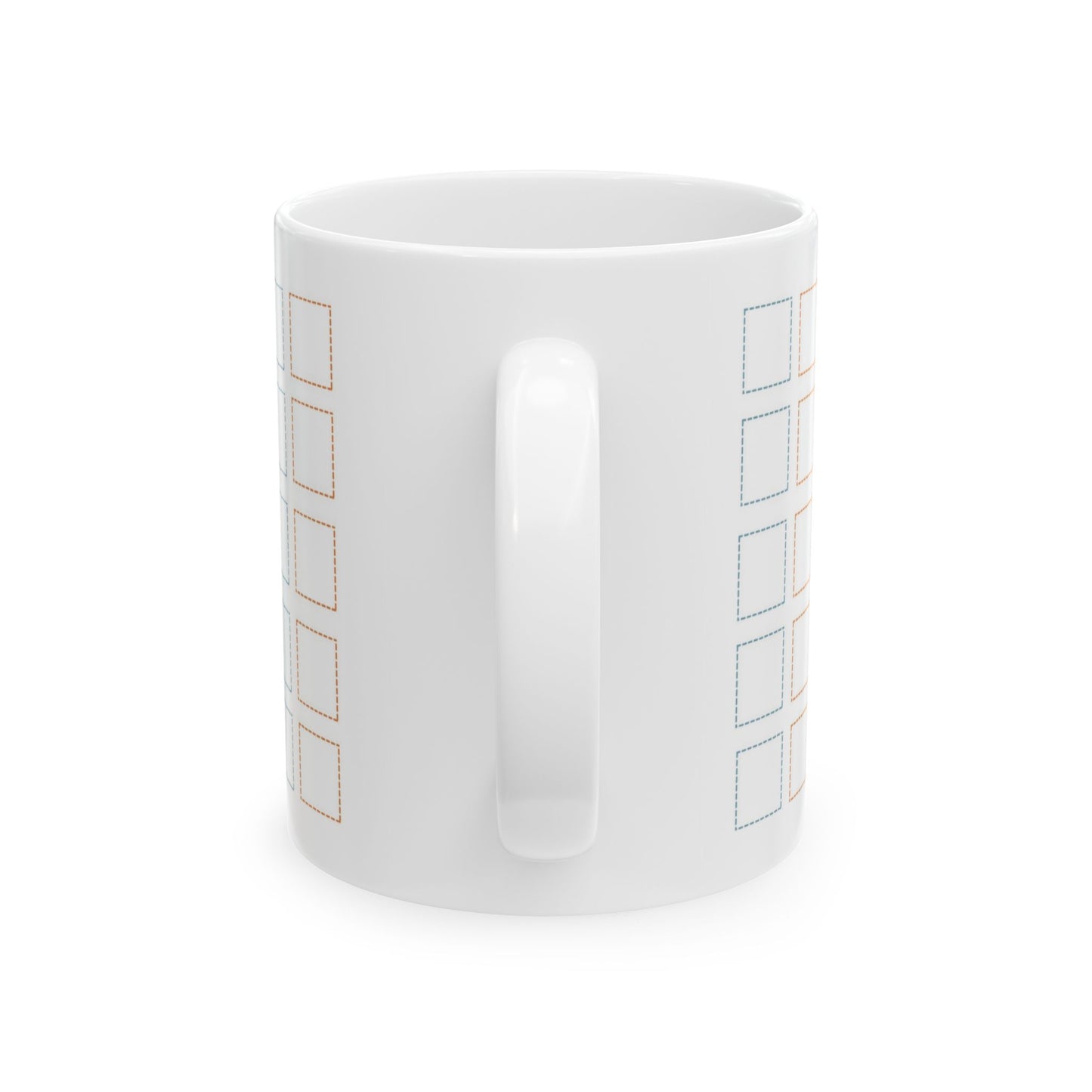 Square-eyed from Plotting Mug - Plottr Orange & Blue
