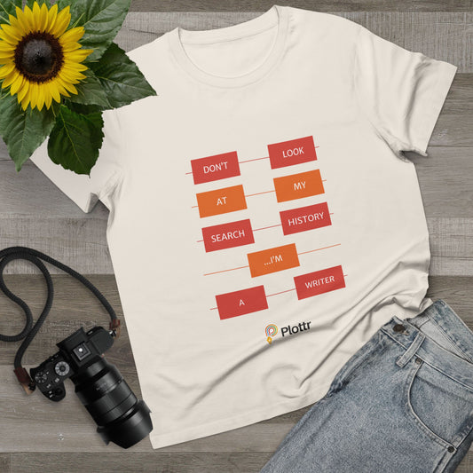 Women’s Plotlines Maple Tee - Don't Look at My Search History