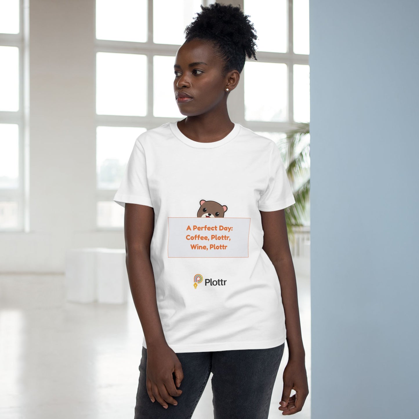 Women’s Hiding Otter Maple Tee - A Perfect Day