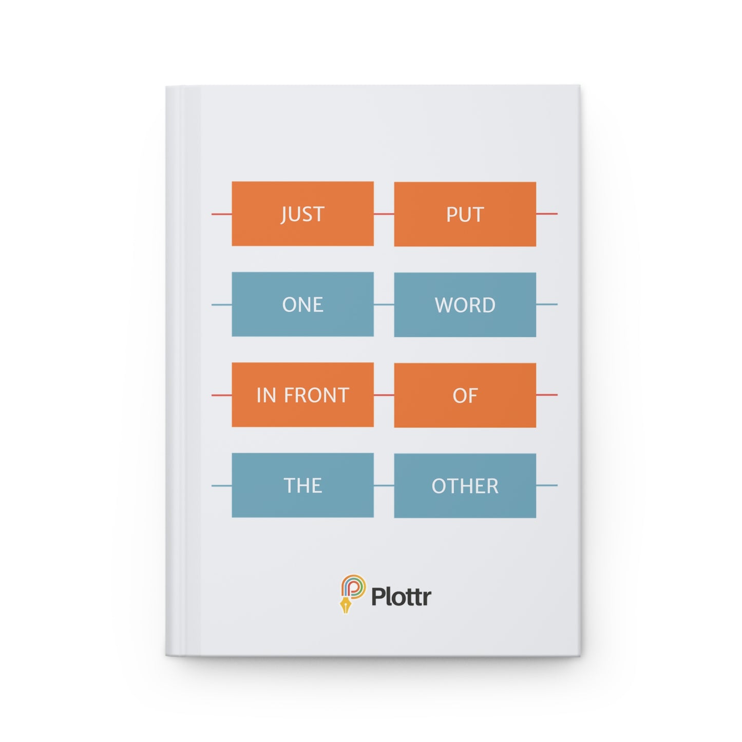 Plotlines Hardcover Journal - One Foot in Front of the Other