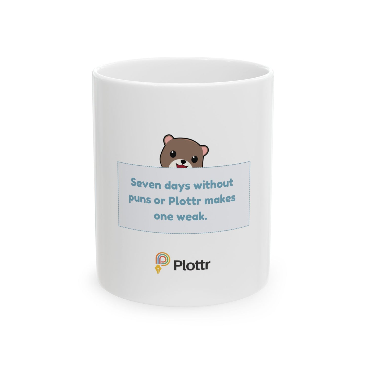 Hiding Plottr Otter Mug - Plottr & Puns