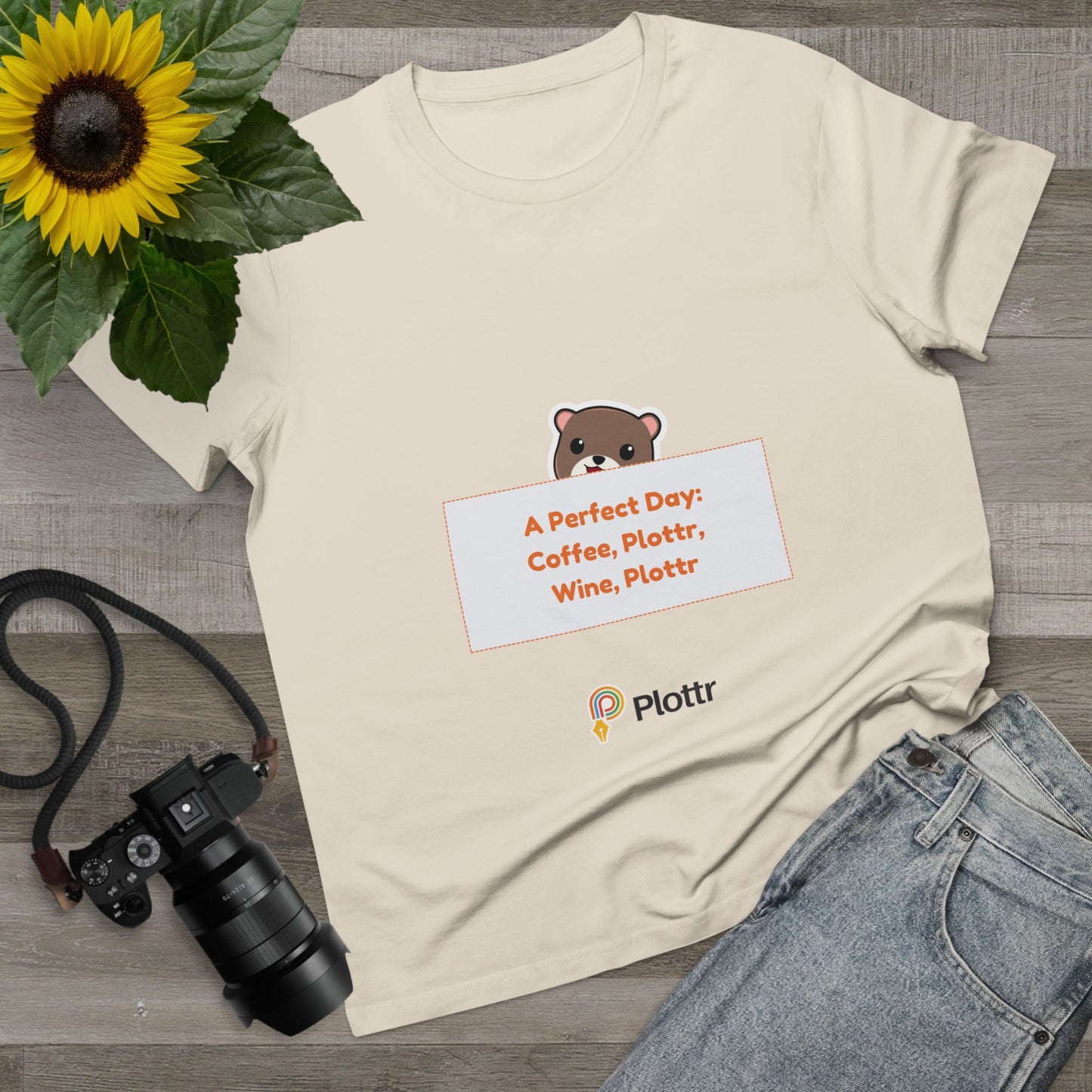 Women’s Hiding Otter Maple Tee - A Perfect Day