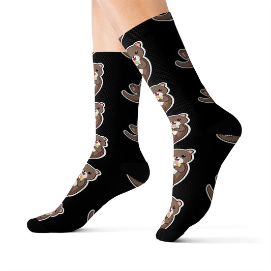 Plottr Otter Socks - Black